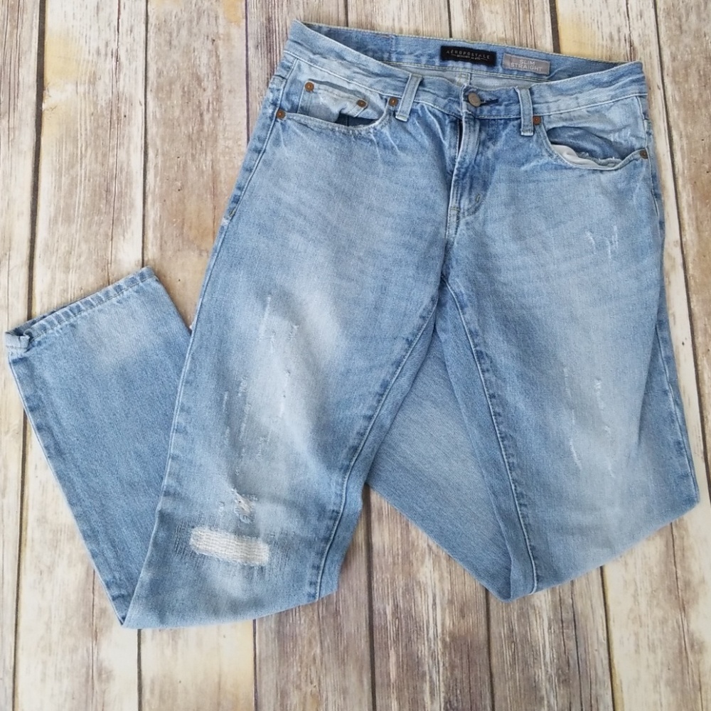 Aeropostale mens jeans 29x32 slim straight